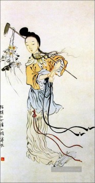  mädchen - Qi Baishi kleines Mädchen alte China Tinte